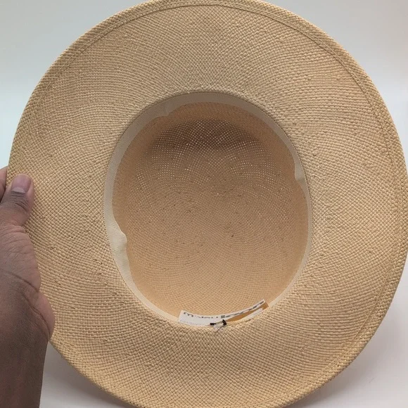 M'sieu Leon| Elegant Women's Straw Hat with Red Band and Floral Accent - Picture 9 of 11